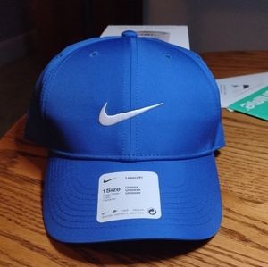 Nike Legacy91 Dri-Fit Golf Hat Cap Strapback Blue / White.